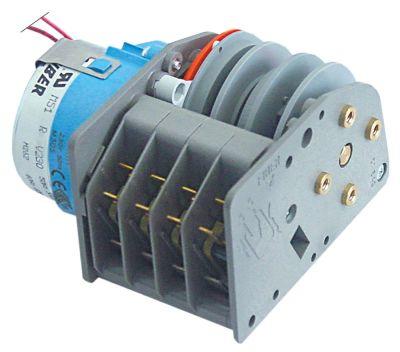 Timer P25 Kamre 4 Løbetid 4min 230V Akse ø  -mm FIBER Motorer 1 Motortype M51BJ0R6400