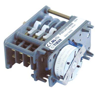 Timer P26 Kamre 3 Løbetid 4min 230V Akse ø  -mm FIBER Motorer 1 Motortype M61B40R6400