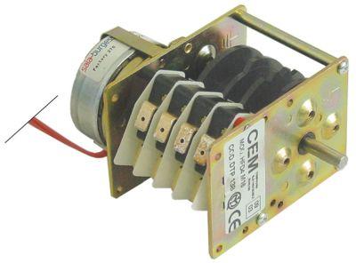 timer CEM HFD4M16 engines 1 chambers 4operation time 150s 230V shaft ø 6x4.6mm