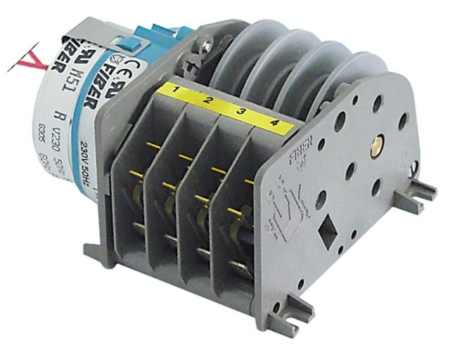Timer FIBER P25 Motorer 1 Kamre 4 Løbetid 22,5min 230V Akse ø  -mm Akselængde  -mm