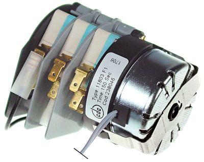 Timer 11803 Kamre 3 Løbetid 150s 230V Akse ø  -mm Type 11803F1 / 238046 CDC Motorer 1
