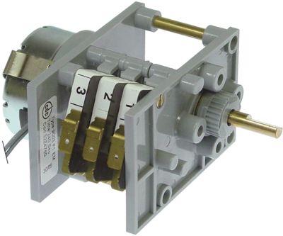 Timer 9003F Kamre 3 Løbetid 240s 230V Akse ø 6x4,6mm Akselængde 20mm CDC Motorer 1