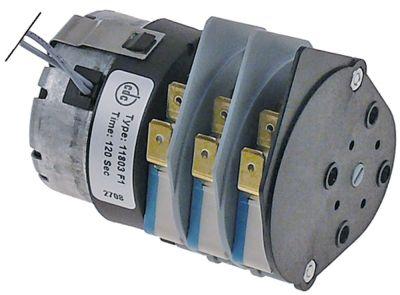 Timer 11803 Kamre 3 Løbetid 120s 230V Akse ø  -mm CDC Motorer 1 Motortype M48R ATS