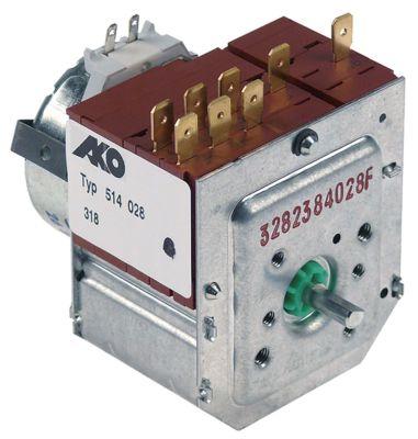 Timer 514 Kamre 3 240V Akse ø 6x4,6mm Akselængde 13mm AKO-DIEHL Producent-nr. 514028