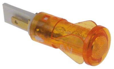 Signallampe ø 10mm 6V gul Tilslutning Fladstik 2,8mm VPE 1Stk.