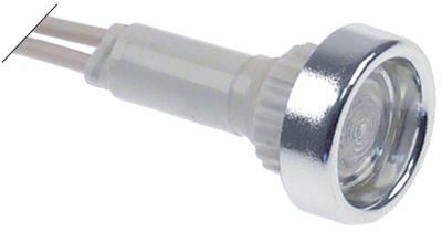 Signallampe ø 10mm 24V hvid Tilslutning Kabel Kabellængde 200mm