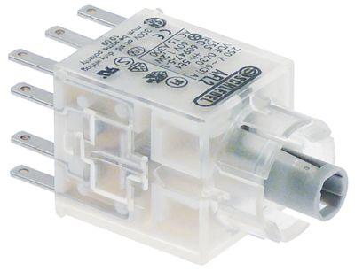 Kontaktblok 2NO/2NC Tilslutning Fladstik 2,8mm Fatning T5.5K belyst gar i indgreb