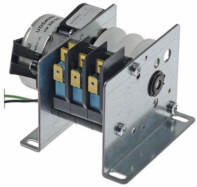 Programtimer R3/3 Kamre 3 Løbetid 220/240V Akse ø 6x6mm Akselængde 44mm Guaitani 50/60Hz