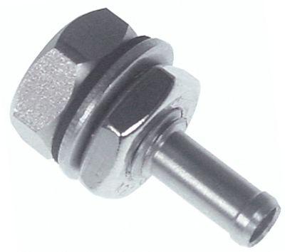 Karindløb M10 Rustfrit stål Slange ø 5mm