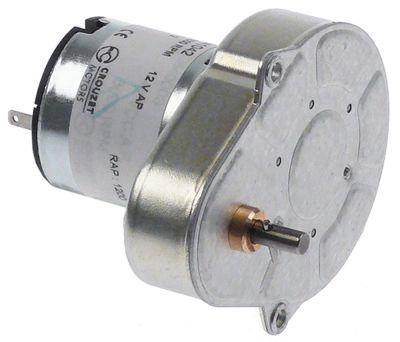 Drevmotor 12V Aksel ø 4mm Type 82841042 H 51mm L 65mm B 50mm til ovn CROUZET Spænding DC