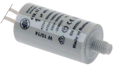 Kondensator 425V Plastik M8 Tilslutning Kabel 250mm ø 25mm L 49mm