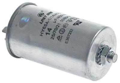 Driftskondensator 450V Aluminium M8 Tilslutning Fladstik 6,3 mm ø 40mm L 71mm