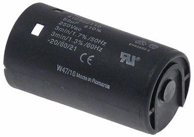 Driftskondensator 250V Plastik  - Tilslutning F6,3 ø 365mm L 685mm Bægerkondensator 412802110