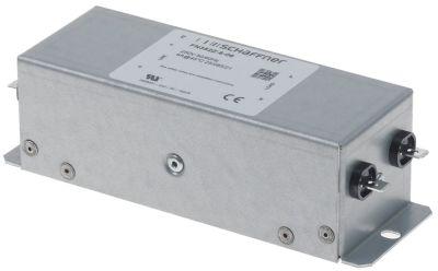 Netfilter Type FN352Z-6-06 250V 50/60Hz Tilslutning F6,3 L 152mm H 45mm B 51mm