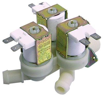 Magnetventil 3x lige Plastik Indgang 3/4