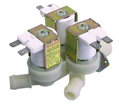 Magnetventil 3x lige Plastik Indgang 3/4