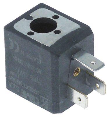 Magnetspole 230V Tilslutning Fladstik 6,3 mm H 30mm Indføring ø 10mm CEME Spænding AC 50Hz