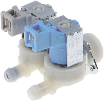 solenoid valve double straight 230VAC inlet 3/4