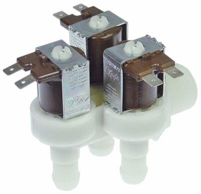 solenoid valve triple angled 230VAC inlet 3/4