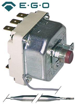 Sikkerhedstermostat Frakoblingstemp. 320°C 3-polet 20A Føler ø 6mm Føler L 177mm Kapillærrør