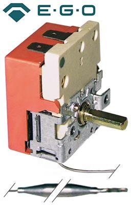 Termostat T.maks. 190°C 1-polet 1NC 16A Føler ø 6mm Føler L 117mm Kapillærrør 390mm