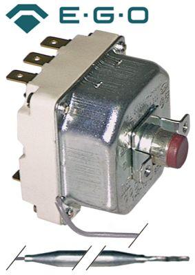 Sikkerhedstermostat Frakoblingstemp. 290°C 3-polet 20A Føler ø 6mm Føler L 220mm Kapillærrør