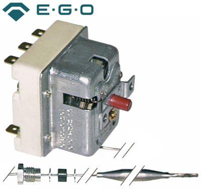 Sikkerhedstermostat Frakoblingstemp. 145°C 3-polet 20A Føler ø 3mm Føler L 178mm Kapillærrør