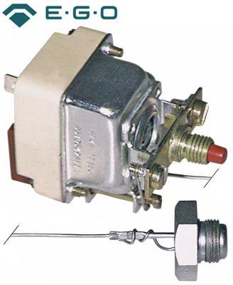 Sikkerhedstermostat Frakoblingstemp. 230°C 1-polet 5A Føler ø 11mm Føler L 165mm Kapillærrør