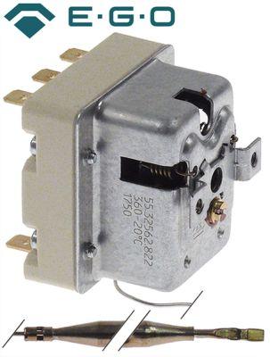 Sikkerhedstermostat Frakoblingstemp. 360°C 3-polet 3NC 10A Føler ø 6mm Føler L 79mm Kapillærr