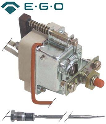 Sikkerhedstermostat Frakoblingstemp. 238°C 1-polet Føler ø 3mm Føler L 150mm Kapillærrør 110