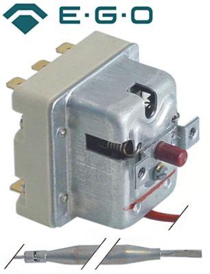 Sikkerhedstermostat Frakoblingstemp. 350°C 3-polet 20A Føler ø 6mm Føler L 89mm Kapillærrør 