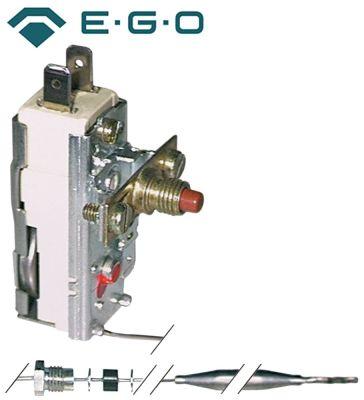 Sikkerhedstermostat Frakoblingstemp. 240°C 1-polet 16A Føler ø 6mm Føler L 77mm Kapillærrør 