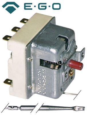 Sikkerhedstermostat Frakoblingstemp. 293°C 3-polet 20A Føler ø 4mm Føler L 120mm Kapillærrør