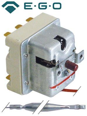 Sikkerhedstermostat Frakoblingstemp. 240°C 3-polet 20A Føler ø 6mm Føler L 79mm Kapillærrør 