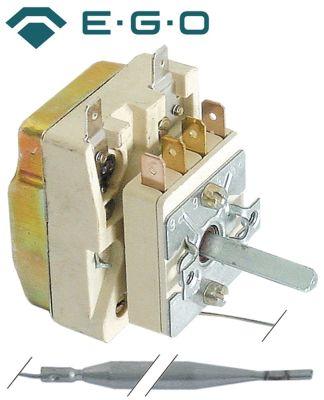 Termostat T.maks. 110°C 1-polet 1NO 15A Føler ø 6mm Føler L 130mm Kapillærrør 900mm