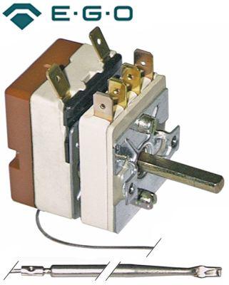 Termostat T.maks. 400°C 1-polet 1NO 16A Føler ø 39mm Føler L 163mm Kapillærrør 830mm