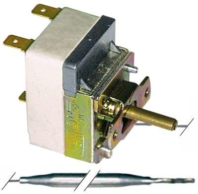 Termostat T.maks. 300°C 1-polet 1NO 16A Føler ø 5mm Føler L 90mm Kapillærrør 890mm