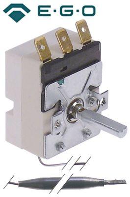 Termostat T.maks. 93°C 1-polet 1CO 16A Føler ø 6mm Føler L 85mm Kapillærrør 1230mm Pakdås