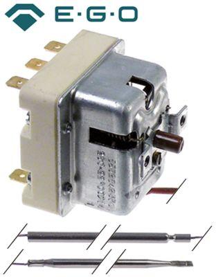 Sikkerhedstermostat Frakoblingstemp. 230°C 3-polet 10A Føler ø 4mm Føler L 120mm Kapillærrør