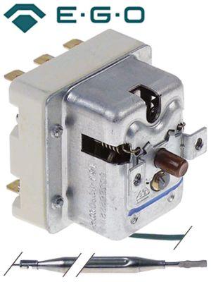Sikkerhedstermostat Frakoblingstemp. 154°C 3-polet 20A Føler ø 6mm Føler L 87mm Kapillærrør 
