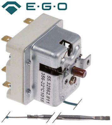 Sikkerhedstermostat Frakoblingstemp. 356°C 2-polet 2CO 5A Føler ø 3mm Føler L 190mm Kapillærr