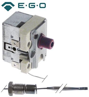 Sikkerhedstermostat Frakoblingstemp. 235°C 1-polet 16A Føler ø 3mm Føler L 155mm Kapillærrør