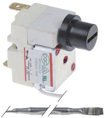 Sikkerhedstermostat Frakoblingstemp. 230°C 1-polet 1NC 16A Føler ø 4mm Føler L 100mm