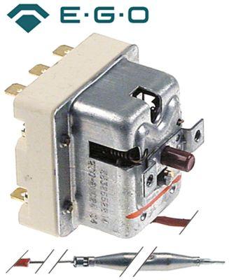 Sikkerhedstermostat Frakoblingstemp. 270°C 3-polet 20A Føler ø 6mm Føler L 79mm Kapillærrør 
