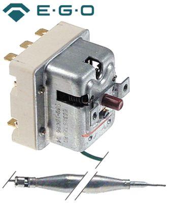 Sikkerhedstermostat Frakoblingstemp. 170°C 3-polet 20A Føler ø 6mm Føler L 87mm Kapillærrør 