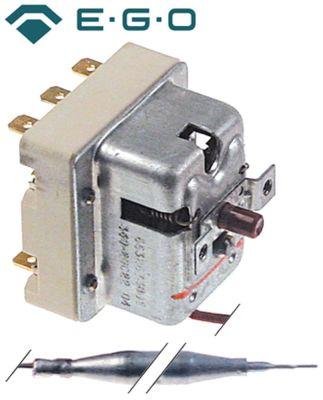 Sikkerhedstermostat Frakoblingstemp. 360°C 3-polet 10A Føler ø 6mm Føler L 79mm Kapillærrør 