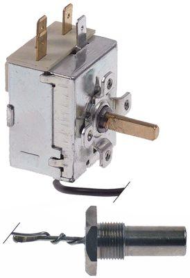 Termostat T.maks. 90°C 1-polet 1CO 15A Føler ø 11mm Føler L 36mm Kapillærrør 600mm