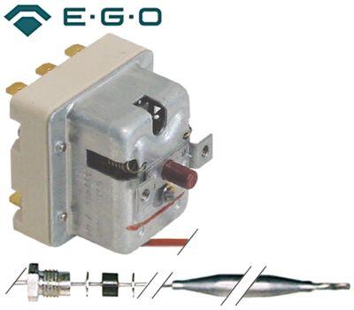 Sikkerhedstermostat Frakoblingstemp. 350°C 3-polet 20A Føler ø 4mm Føler L 120mm Kapillærrør
