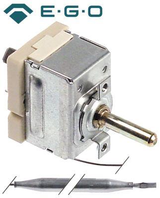 Termostat T.maks. 85°C 1-polet 1NO 16A Føler ø 6mm Føler L 94mm Kapillærrør 840mm Pakdåse