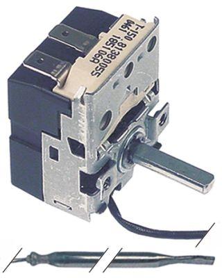 Termostat T.maks. 280°C 1-polet 1NO Føler ø 35mm Føler L 110mm Kapillærrør 950mm Akse ø 6